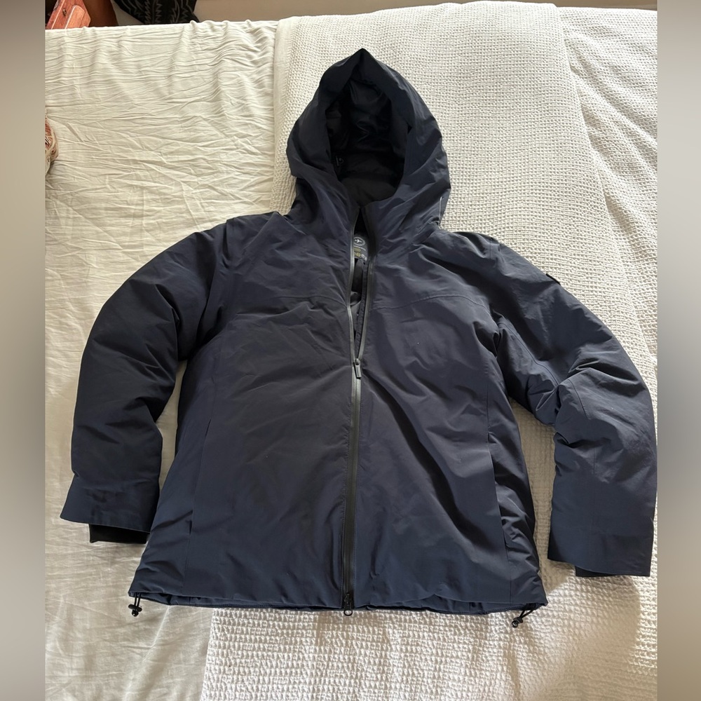 Men's Navy Down Mandarina Duck Japanese Ski & Snowboard Jacket - medium